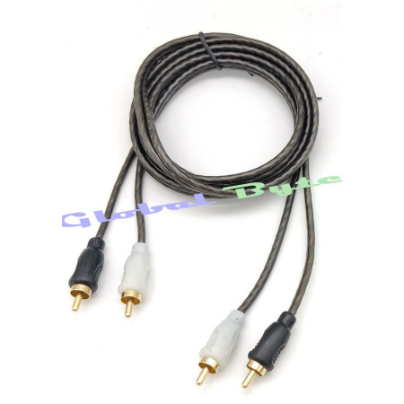 Global Byte Universal RCA Cable 1.5 Mtr for DSP connectivity | AV-04RCA-1.5M
